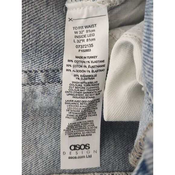 ASOS jeans Men's size W32 L32 Distressed denim Tapered Leg - Picture 4 of 4